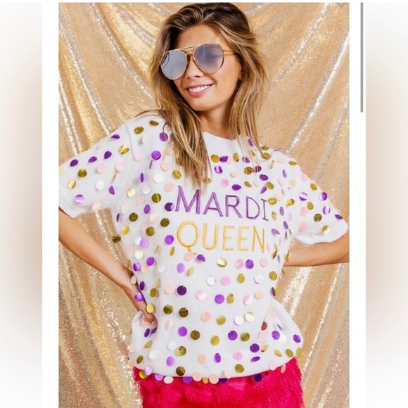 NWT Mardi Queen sweater - Picture 3 of 3